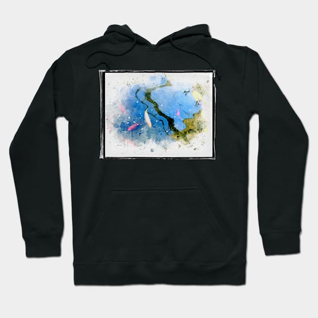 Watercolor Koi Hoodie by barbaralbs